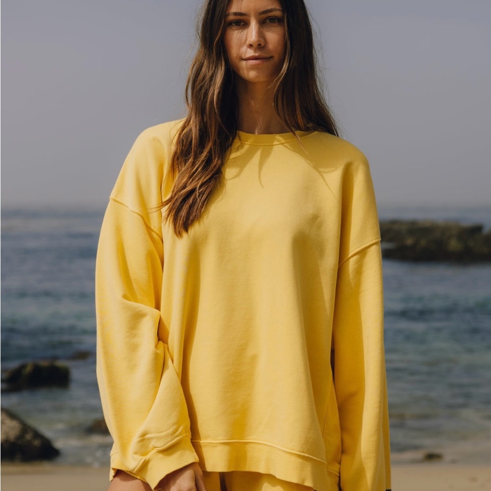 Daily Drills Sunny Crewneck and Super Short sweat set